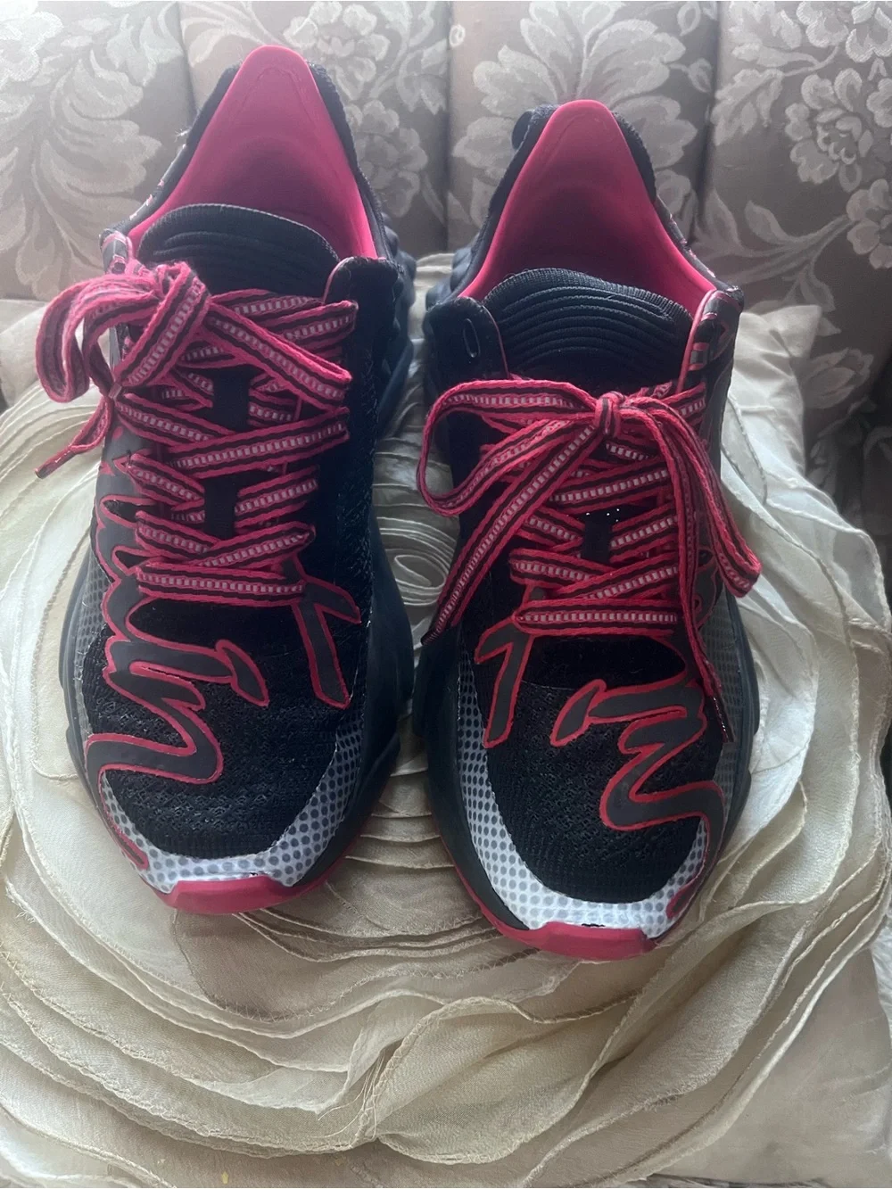 Christian Louboutin Black and Red Men's Sneakers
